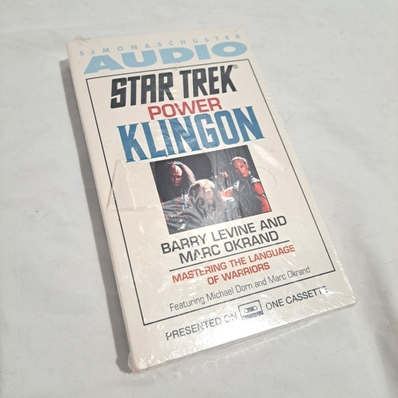 Star Trek Power Klingon Cassette Tape by Barry Levine, Marc Okrand, Michael Dorn - Picture 1 of 6